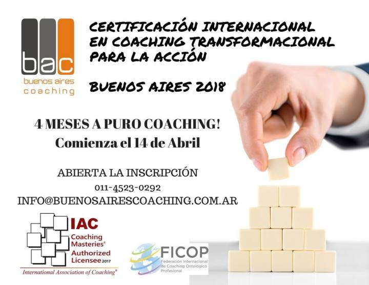 Certificación en Coaching Buenos Aires 2018